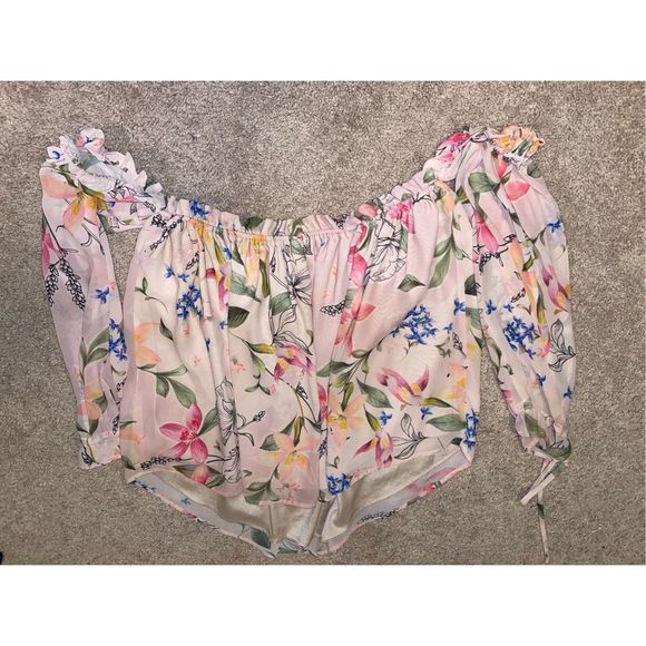 Yumi Kim REVOLVE Dream On Top in Cabana Party Pink Floral, Size Medium, MP $185 - Picture 11 of 15